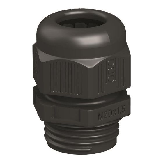 OBO Bettermann Kabelverschraubung V-TEC VM20, M20x1,5, 6-13mm, Polyamid, Schwarz