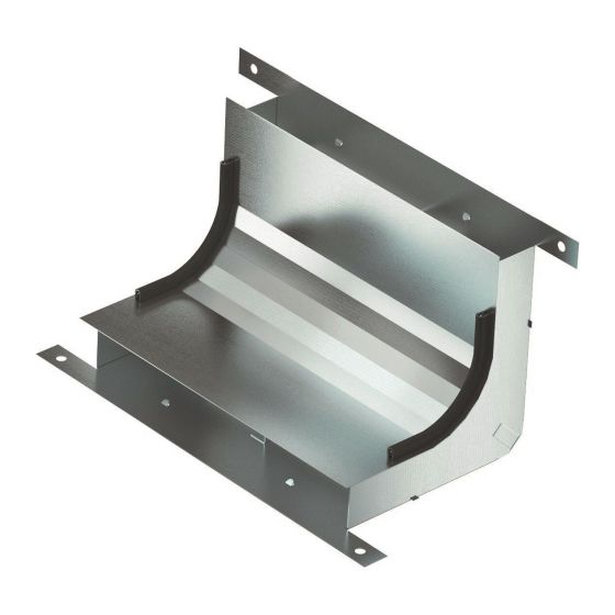 OBO Bettermann Vertikalkrümmer KV2 25038-2, 250x38mm, 2-zügig, Stahl, verzinkt