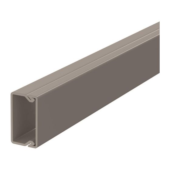 OBO Bettermann Wand- und Deckenkanal WDK 15030 15x30x2000mm, 375mm2, PVC, Grau