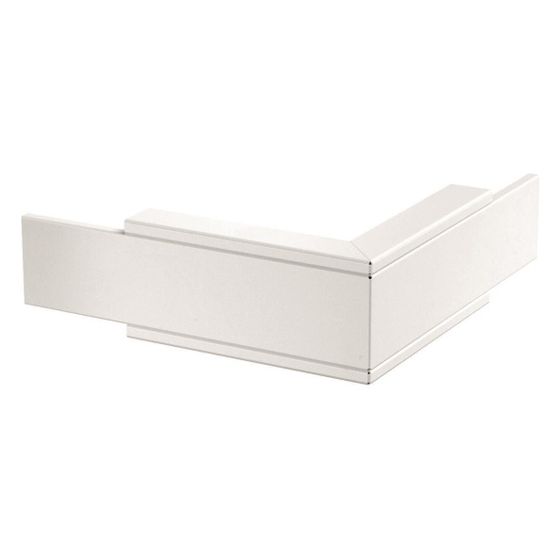 OBO Bettermann Außeneck PLM EC 0410 RW, 90 Grad, 220mm Außenbreite, 40mm Innenhöhe, 100mm Innenbreite, Stahl, Weiß