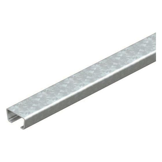 OBO Bettermann Profilschiene AML3518UP2000FT C-Profil, 2000x35x18mm, 1,5mm Materialstärke, Stahl, feuerverzinkt
