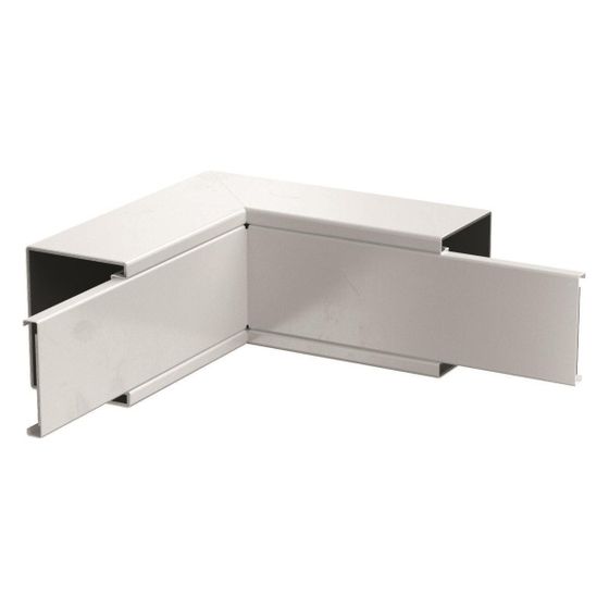 OBO Bettermann Inneneck PLM IC 0810 RW, 90 Grad, 230mm Außenbreite, 80mm Innenhöhe, 100mm Innenbreite, Stahl, Weiß, 7218056
