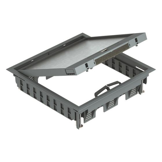 OBO Bettermann Geräteeinsatz GES9-3B U 7011, 264x264mm, Kunststoff, Grau