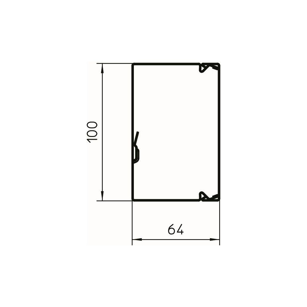 OBO Bettermann Leitungsführungskanal LKM60100RW, 64x100x2000mm, Stahl, Reinweiß... OBO-6248624 4012196313815 (Abb. 3)