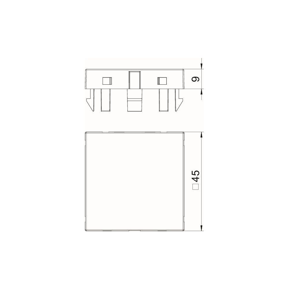 OBO Bettermann Blinddeckel ADP-B, 45x45x9mm, Reinweiß RAL9010... OBO-6117406 4012196117499 (Abb. 3)