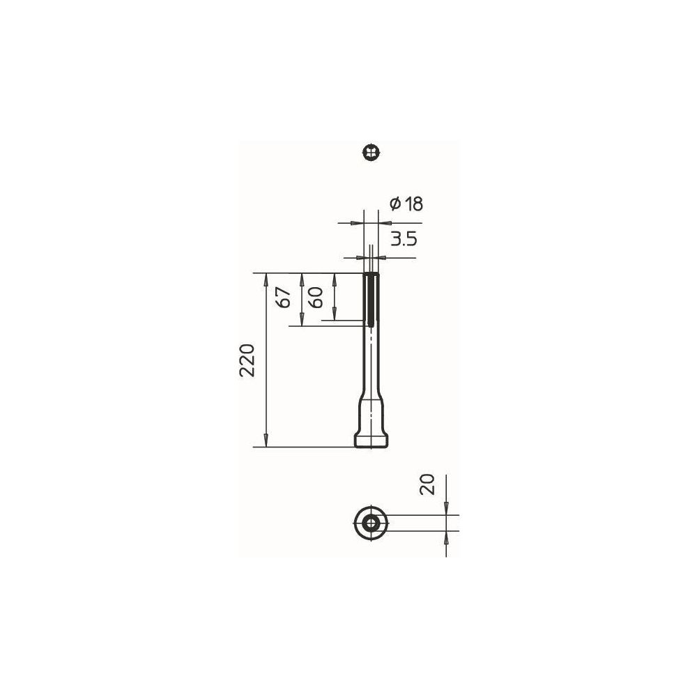 OBO Bettermann Hammereinsatz 2536 20, 20mm, Stahl, 3044904... OBO-3044904 4012195643036 (Abb. 2)