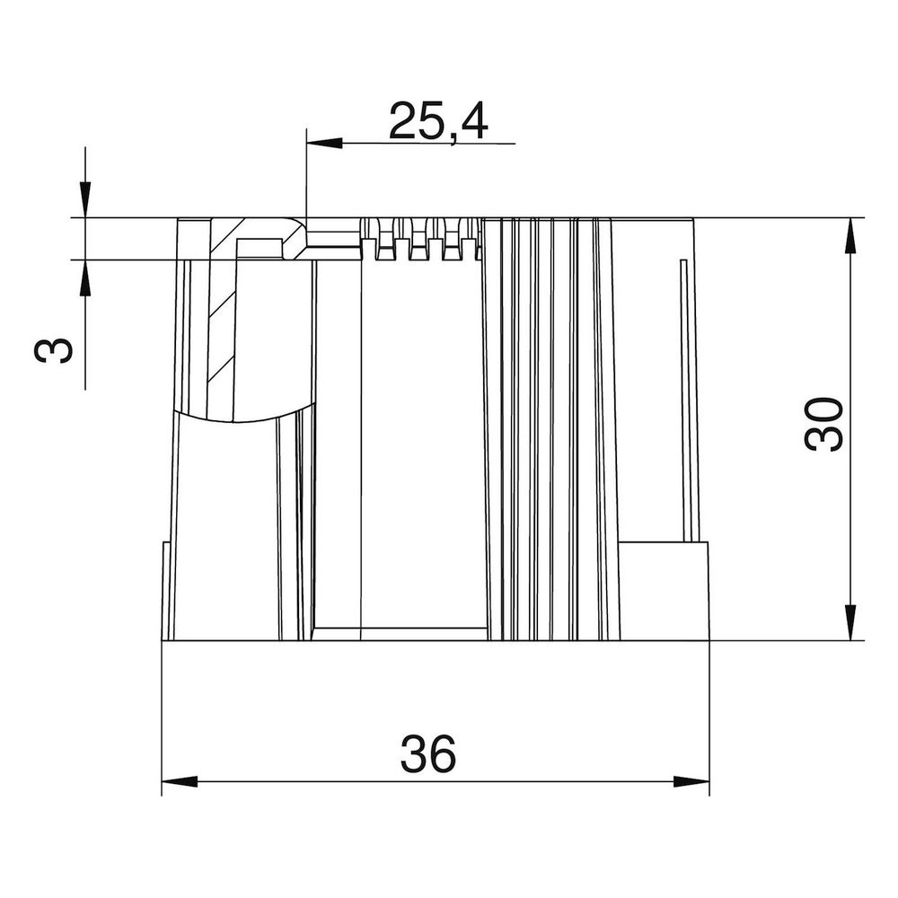 OBO Bettermann Rohrendtülle 129 TB M32, M32, Polyethylen, Schwarz... OBO-2047971 4012196332380 (Abb. 4)