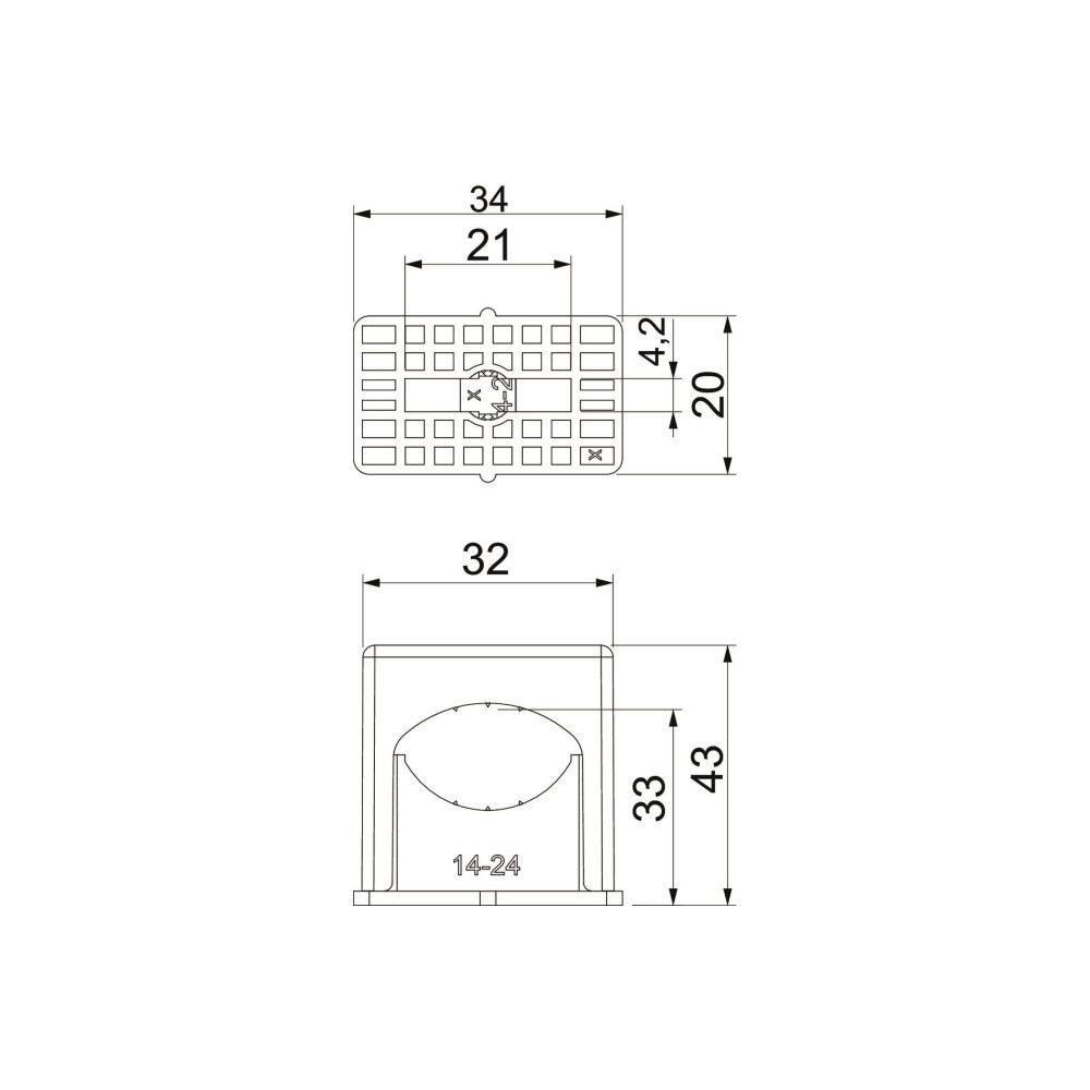 OBO Bettermann Druck-ISO-Schelle 3051, 14-24mm, Polystyrol, Lichtgrau... OBO-2101033 4012195195313 (Abb. 2)
