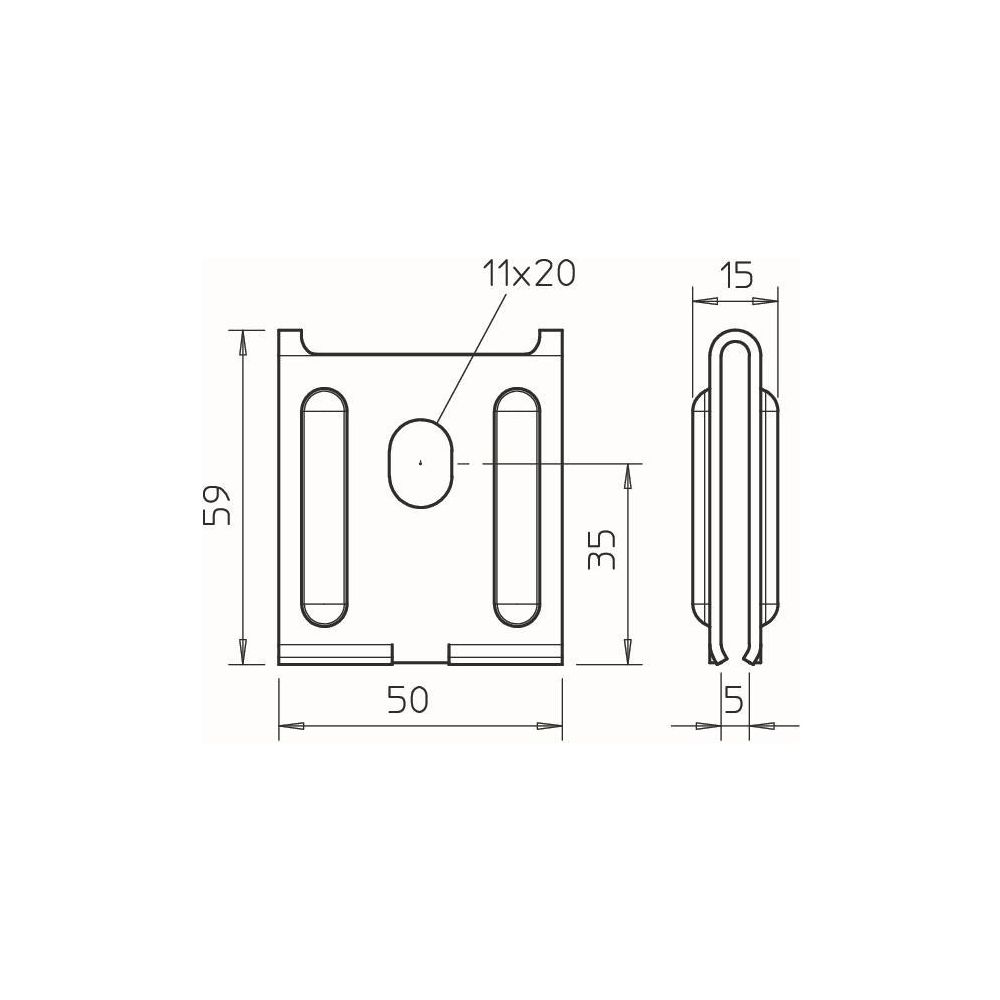 OBO Bettermann Wandbefestigung K 12 1818, bandverzinkt, Stahl, Zink... OBO-6437109 4012196208876 (Abb. 3)