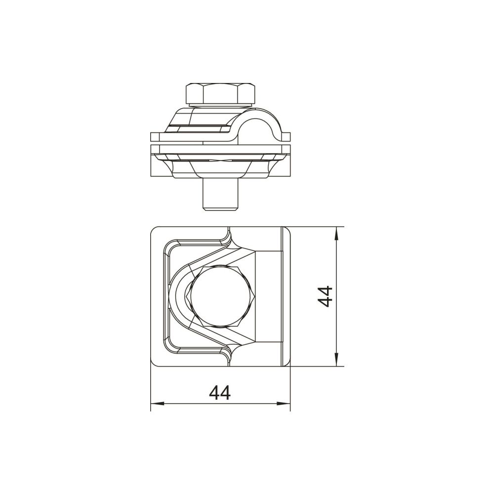 OBO Bettermann Schnellverbinder Vario 249 8-10, 8-10mm, Aluminium... OBO-5311519 4012195417736 (Abb. 2)