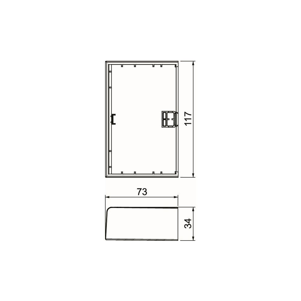 OBO Bettermann Endstück SIGNA BASE BRK ES70110, 117x73mm, PC/ABS, Reinweiß, 6132776... OBO-6132776 4012196721849 (Abb. 2)