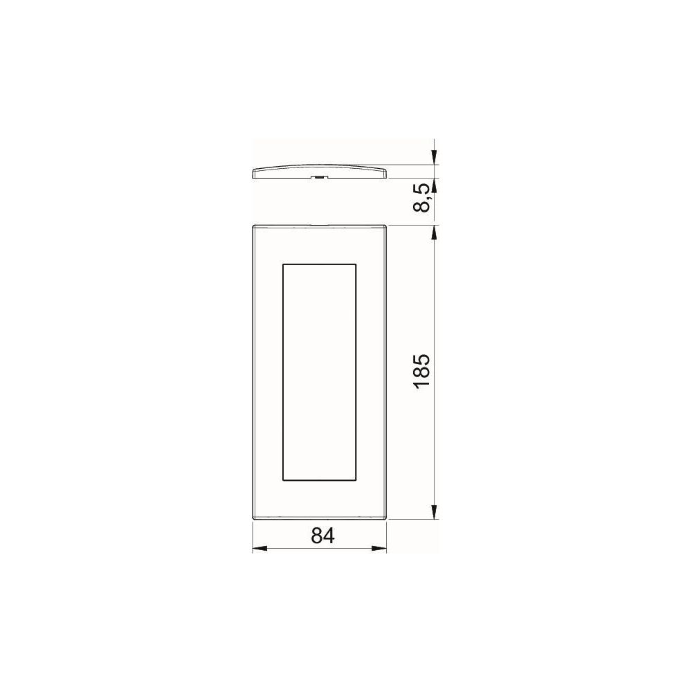 OBO Bettermann Abdeckrahmen Modul 45 AR45-F3, 84x185x8,5mm, Kunststoff, Reinweiß... OBO-6119372 4012195888994 (Abb. 4)