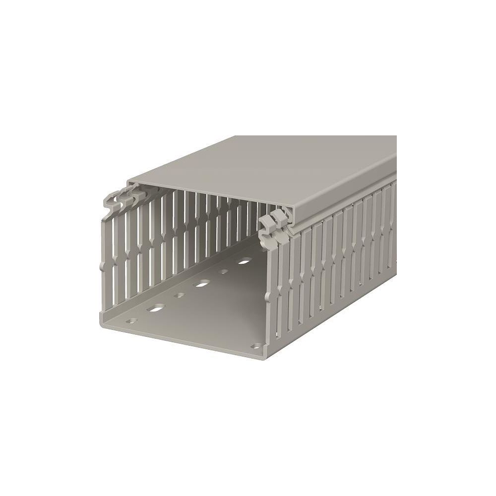 OBO Bettermann Verdrahtungskanal LKV N 75100, 75x100x2000mm, PVC, Steingrau, 6178428... OBO-6178428 4012196013678 (Abb. 2)