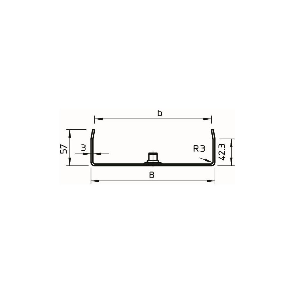 OBO Bettermann Mittenabhängung MAH 60 300, B300mm, Stahl, Zink... OBO-6358717 4012196939558 (Abb. 3)