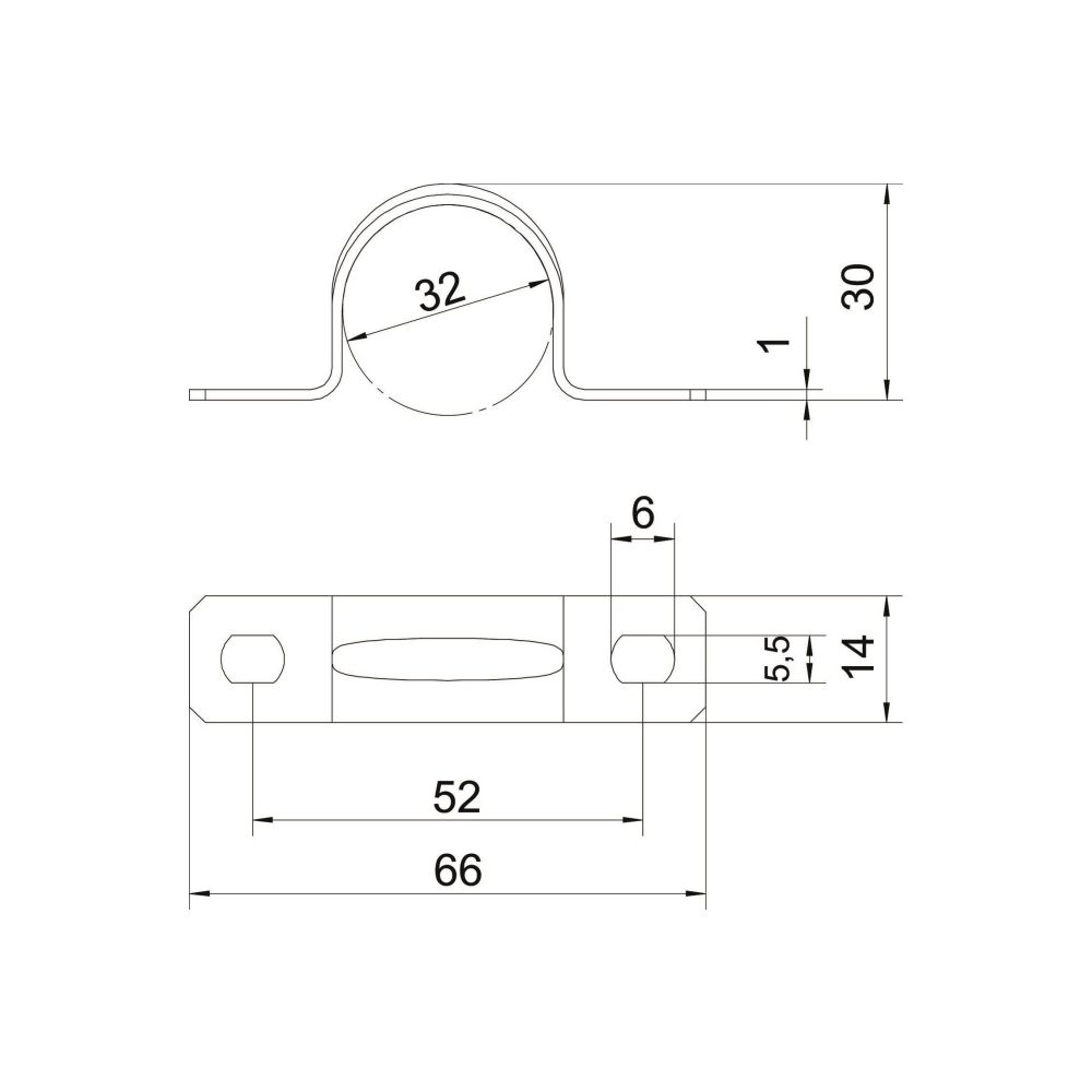 OBO Bettermann Befestigungsschelle 605 32 G, 32mm, Stahl, galvanisch verzinkt... OBO-1018337 4012195017479 (Abb. 2)
