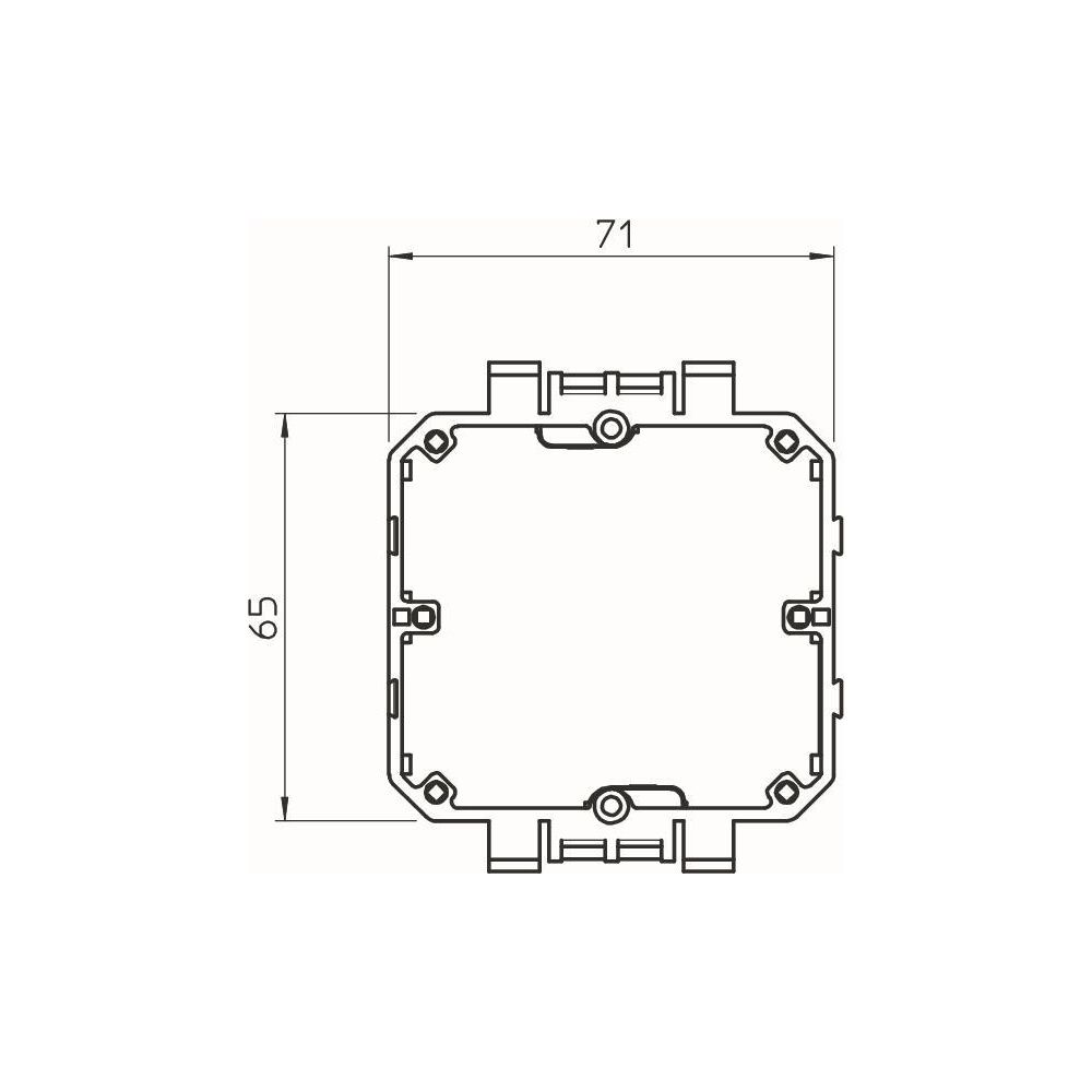 OBO Bettermann Geräteeinbaudose 2390/8T, 1-fach, Kunststoff, Steingrau... OBO-6270743 4012196618972 (Abb. 2)
