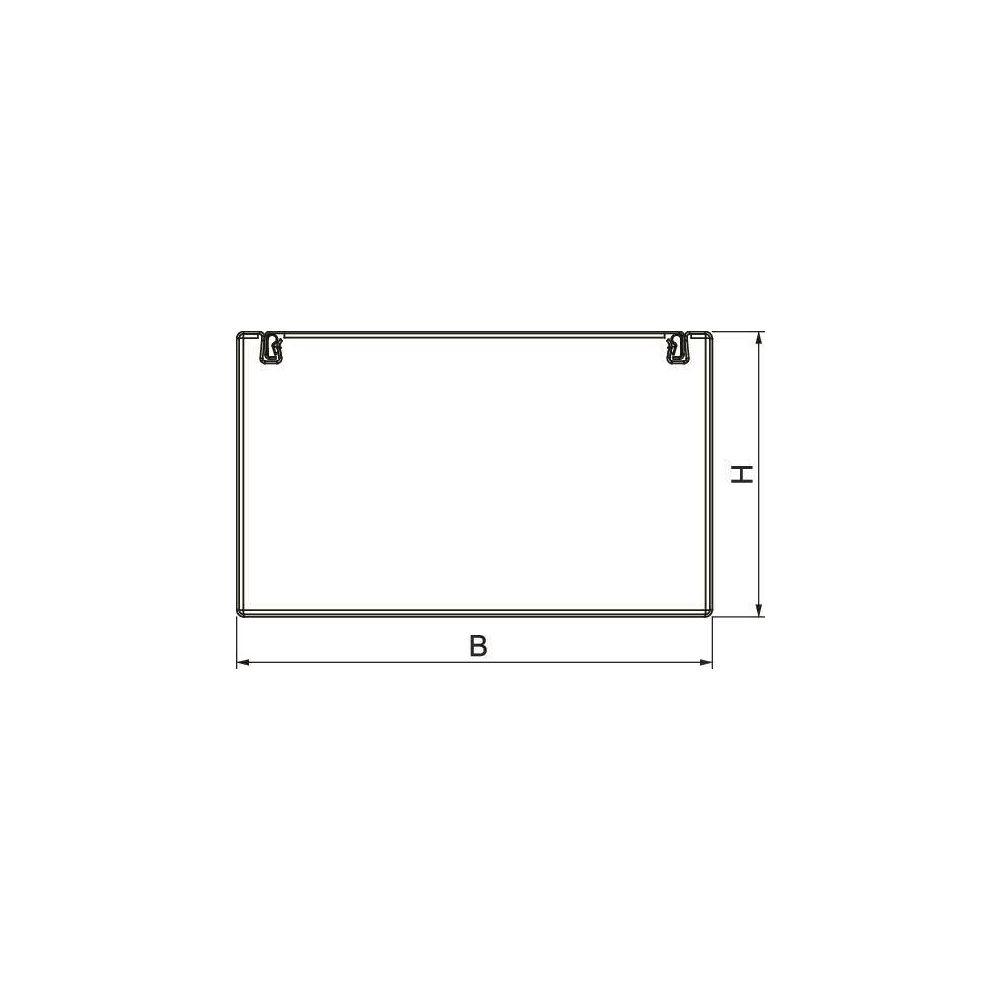 OBO Bettermann Brandschutzkanal PLM D 1220 RW, 120x200x2000mm, Stahl, Weiß, 7218014... OBO-7218014 4012197351311 (Abb. 2)