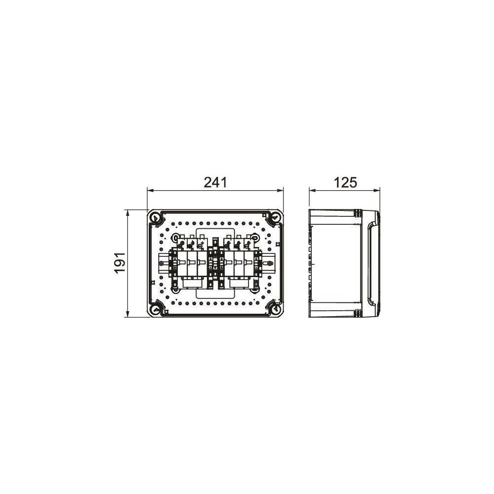 OBO Bettermann Generatoranschlusskasten PVG-C1000K 110, 1000V, 240x191x125mm, IP67, Kunsts... OBO-5088415 4012197365042 (Abb. 2)