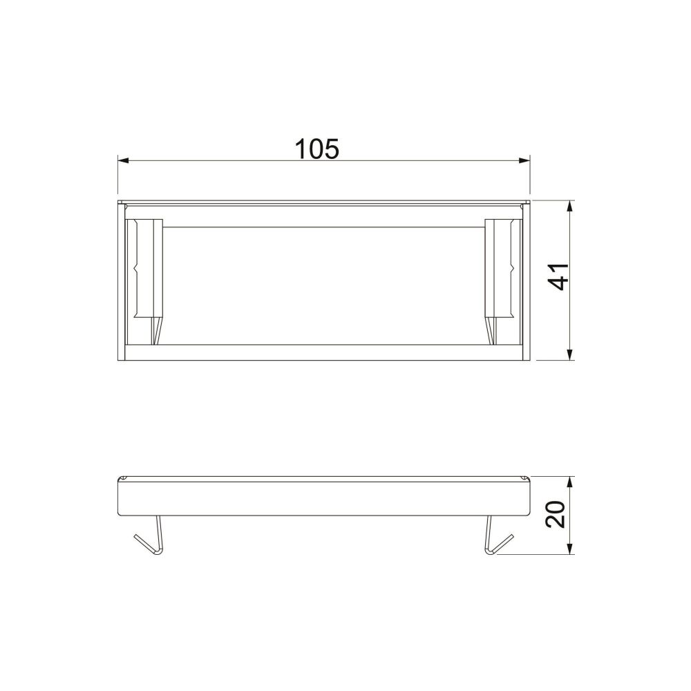 OBO Bettermann Endstück PYROLINE Rapid PLM EP 0410 FS, 105x20x41mm, Stahl, bandverzinkt... OBO-7218086 4012197310202 (Abb. 3)