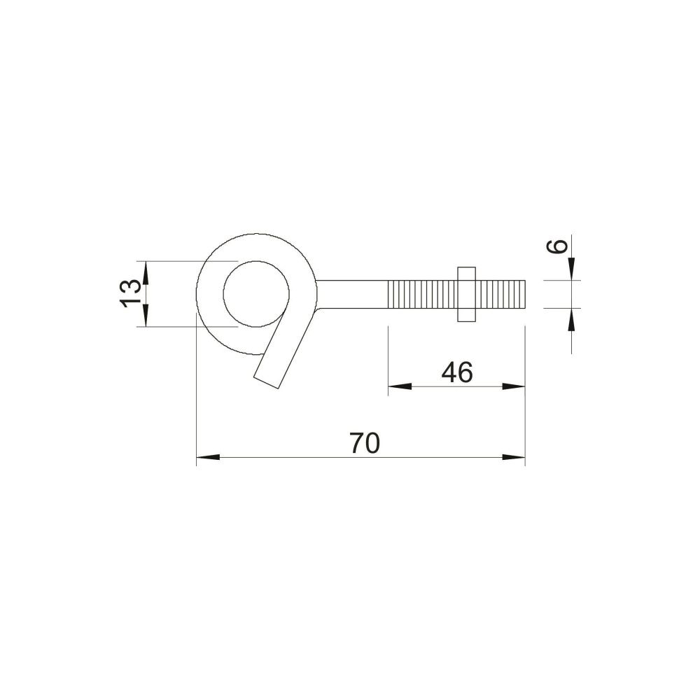 OBO Bettermann Schaukelhaken 948 TG6, M6x70mm, Stahl... OBO-3453820 4012195513315 (Abb. 2)