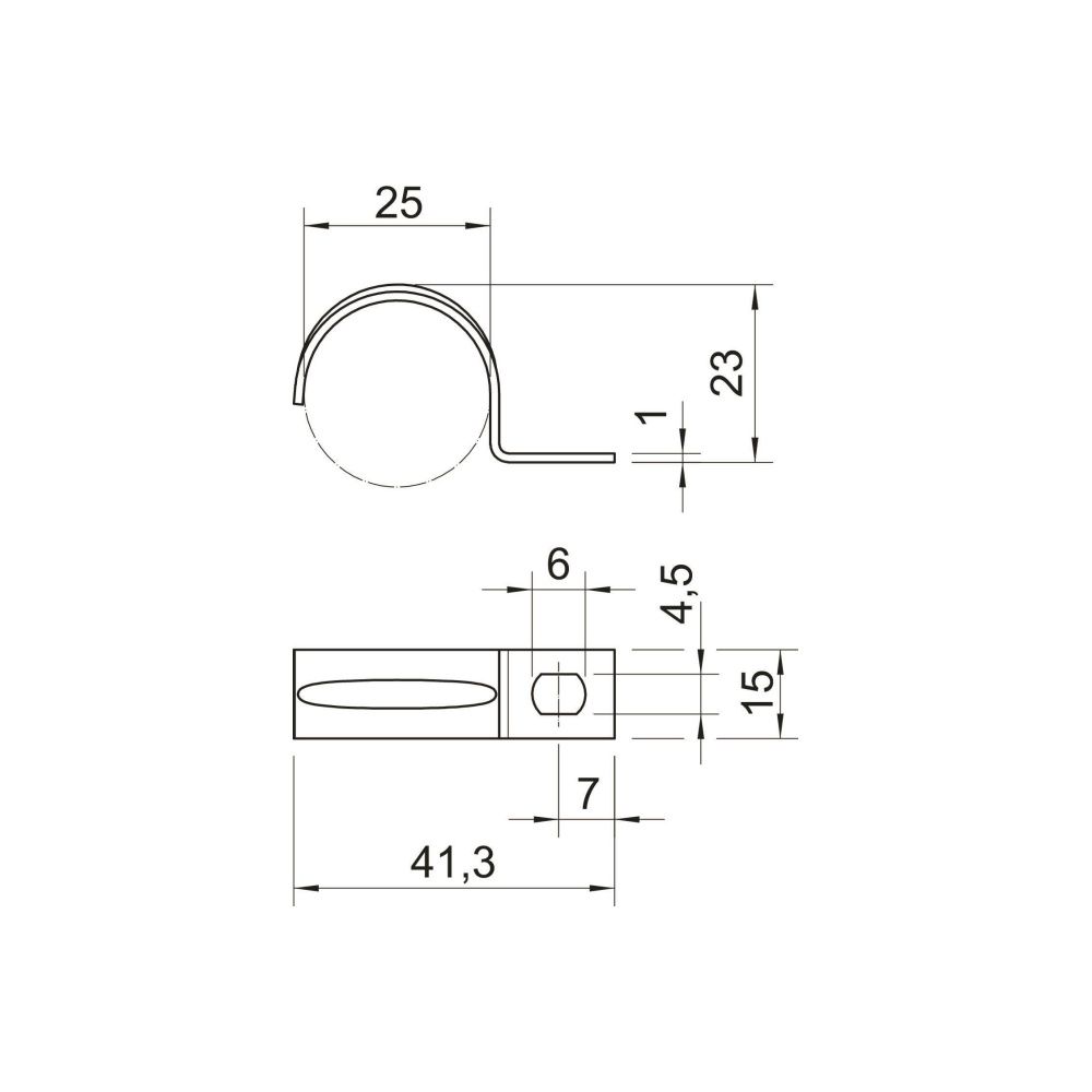 OBO Bettermann Befestigungsschelle 604 einlappig, 25mm, Stahl, galvanisch verzinkt... OBO-1003259 4012195566892 (Abb. 2)