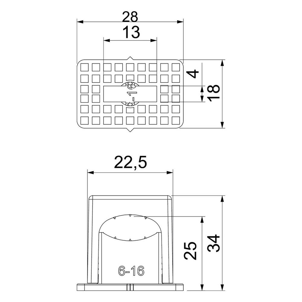 OBO Bettermann Druck-ISO-Schelle 3050 LGR, 6-16mm, Kunststoff, Lichtgrau... OBO-2101017 4012195195252 (Abb. 4)