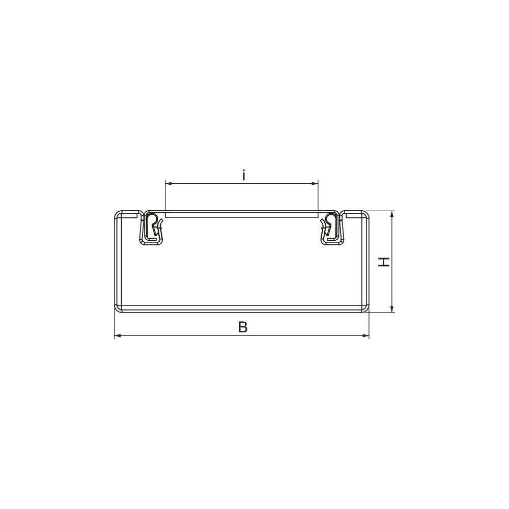 OBO Bettermann Brandschutzkanal PLM D 0410 RW, 40x100x2000mm, Stahl, Weiß... OBO-7218006 4012197351298 (Abb. 2)