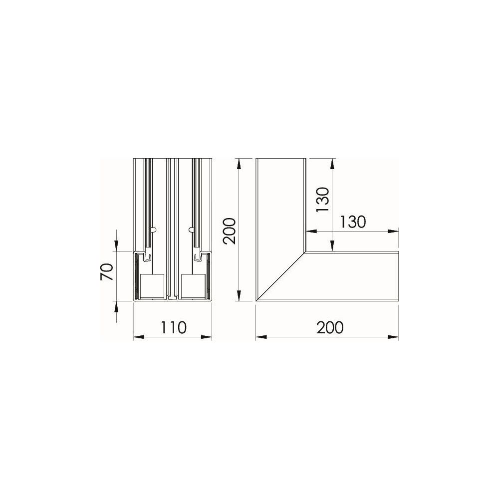 OBO Bettermann Inneneck GK-I70110RW, 70x110mm, 90 Grad, PVC, Reinweiß, 6274340... OBO-6274340 4012195656517 (Abb. 3)