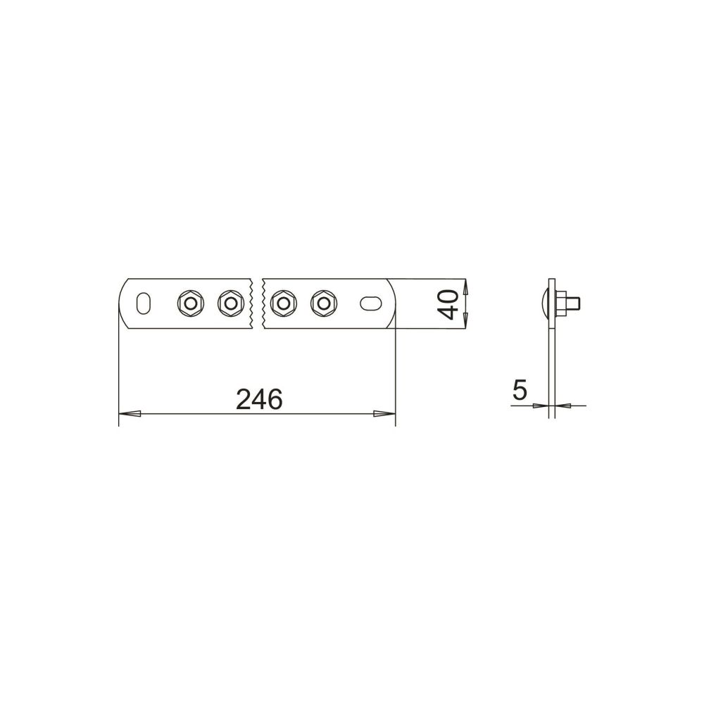 OBO Bettermann Potentialausgleichsschiene BigBar 1802 5, 5xM10, Edelstahl 304... OBO-5015854 4012195002277 (Abb. 2)