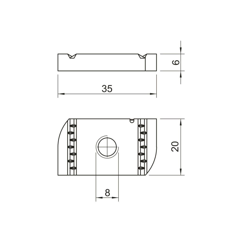 OBO Bettermann Gleitmutter MS41SN, M8, 35mm, Stahl, Zinklamelle... OBO-1147210 4012196489862 (Abb. 2)