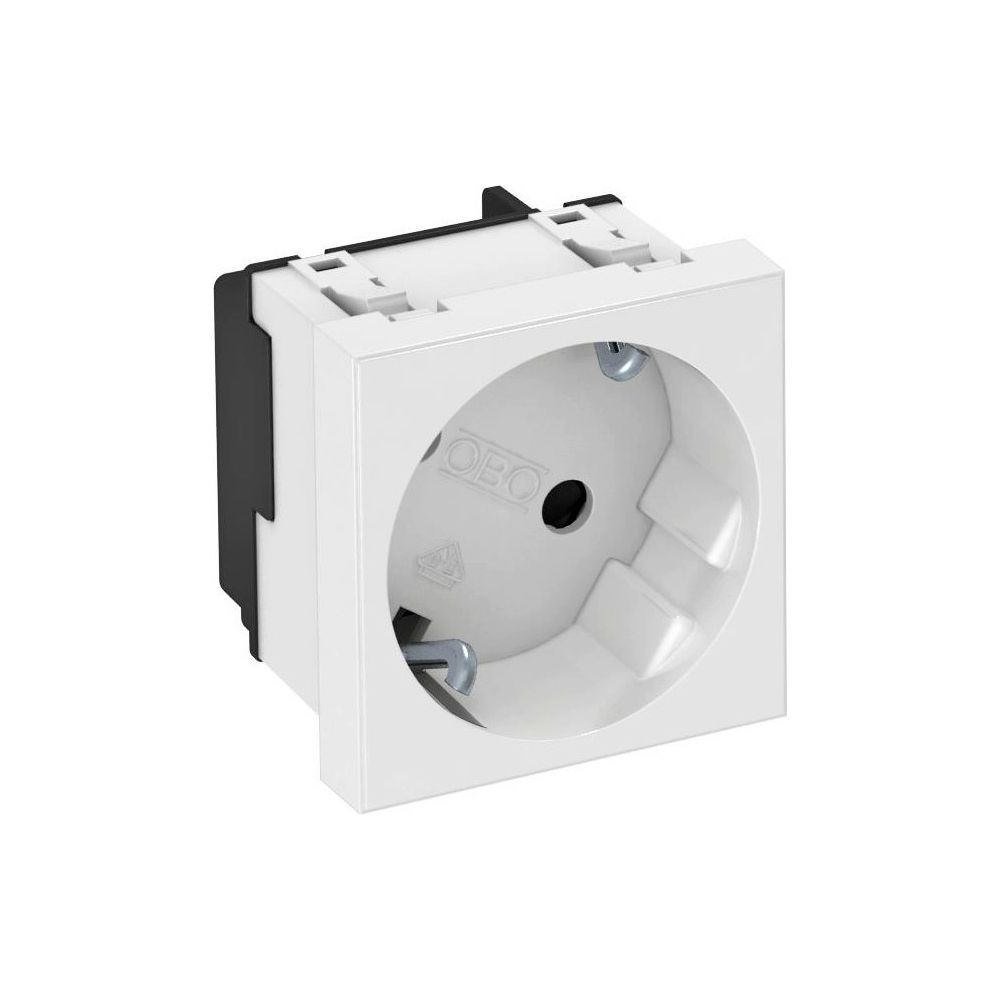 OBO Bettermann Schutzkontakt-Steckdose STD-D3S RW1 33 Grad, 250V 16A, Kunststoff, Weiß, 61... OBO-6120073 4012197255572 (Abb. 3)