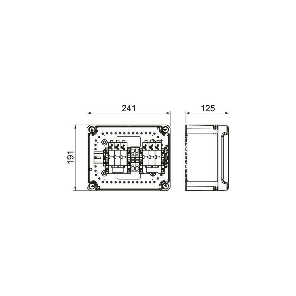 OBO Bettermann Generatoranschlusskasten PVG-BC 900K 110, 900V, 240x191x125mm, IP67, IK08, ... OBO-5088410 4012197365028 (Abb. 2)