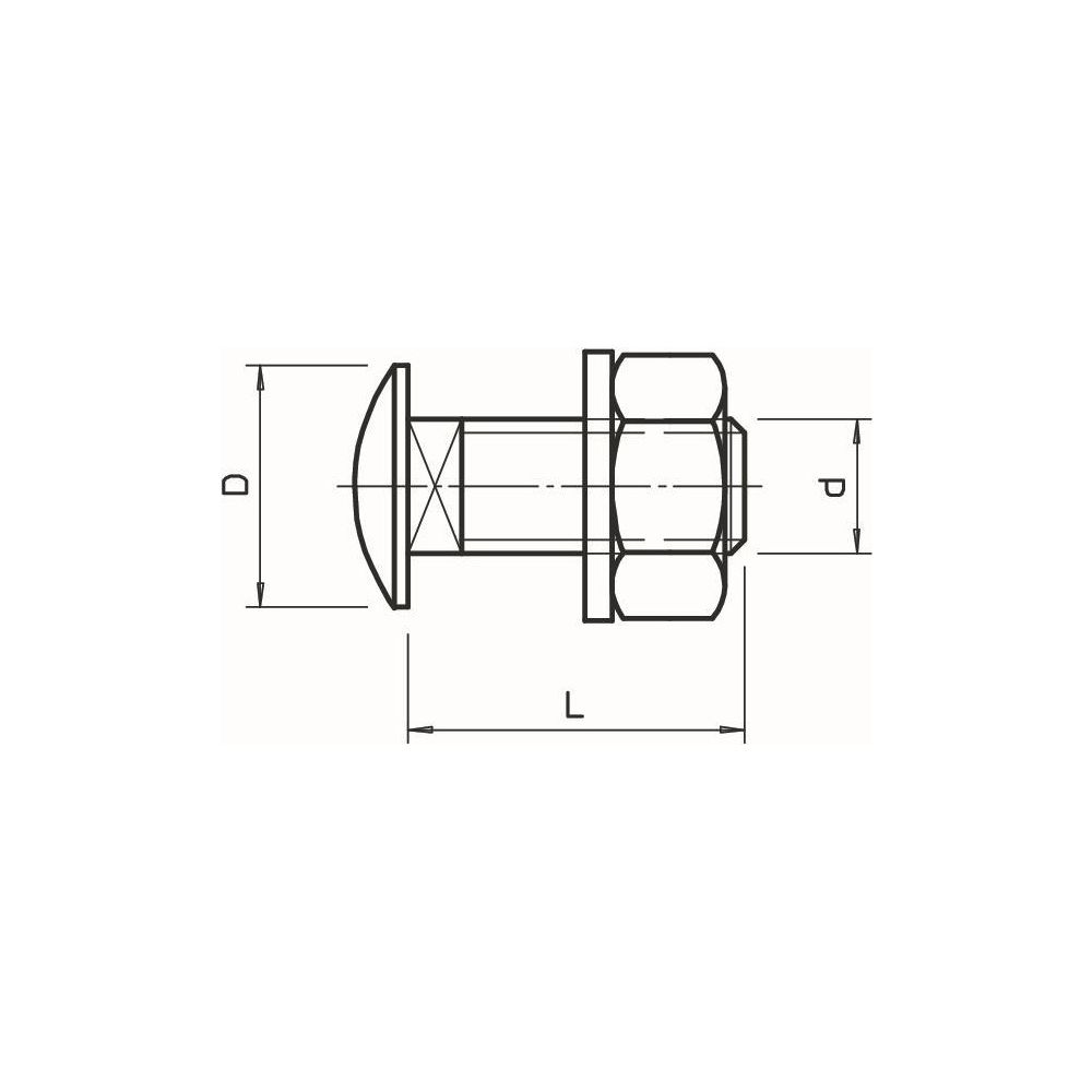 OBO Bettermann Flachrundschraube FRS M10x25, 17mm, Stahl, Zink... OBO-6407560 4012196201914 (Abb. 2)