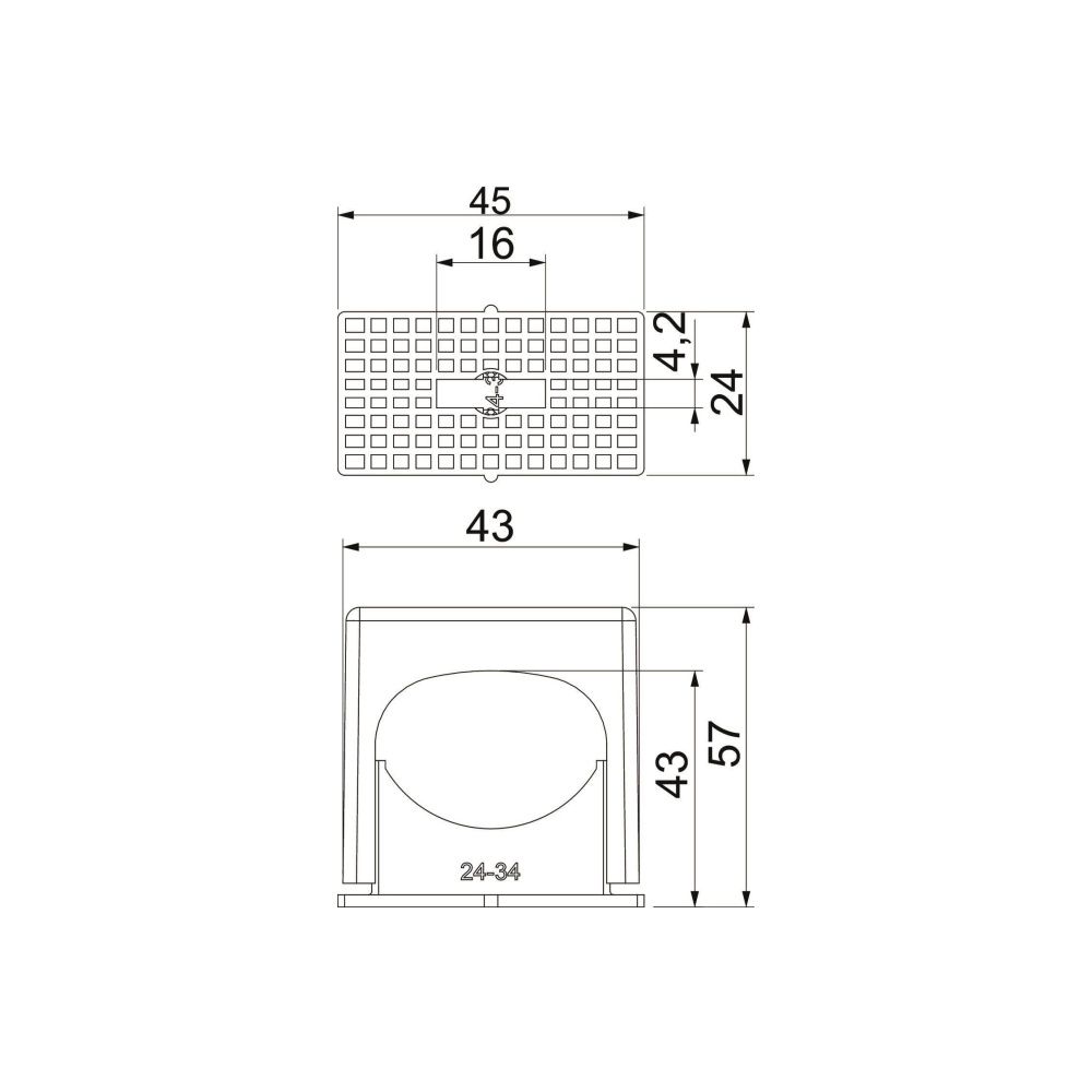 OBO Bettermann Druck-ISO-Schelle 3052 24-34mm, 1-fach, Polystyrol, Lichtgrau... OBO-2101068 4012195195375 (Abb. 2)