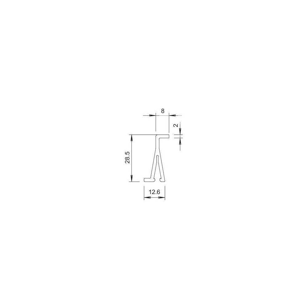 OBO Bettermann Trennwand WDKH-TW40LGR, 28,5x2000mm, PC/ABS, Lichtgrau... OBO-6175500 4012195812517 (Abb. 4)