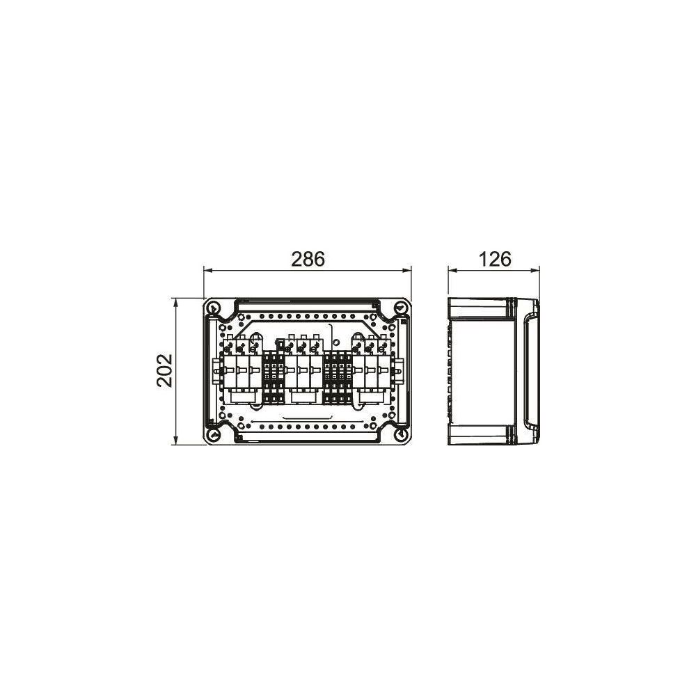 OBO Bettermann Generatoranschlusskasten PVG-C1000K 111, 1000V 3x1 MPP-Tracker, Kunststoff,... OBO-5088425 4012197365127 (Abb. 2)