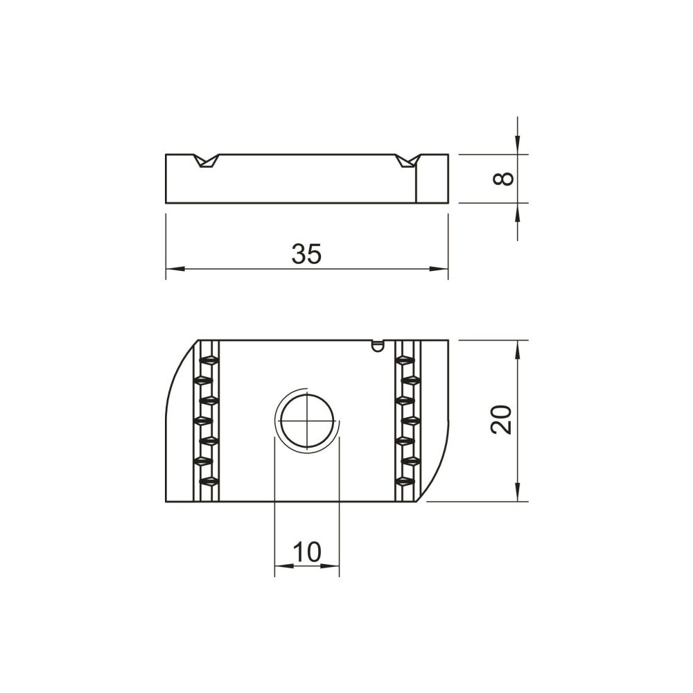 OBO Bettermann Gleitmutter MS41SN M10, 35mm, Stahl, Zinklamelle... OBO-1147214 4012196489879 (Abb. 2)