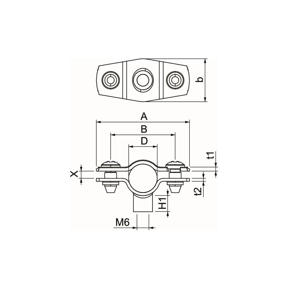 OBO Bettermann Abstandschelle ASG 732 12 G, 10-12mm, Stahl, Galvanisch verzinkt... OBO-1362412 4012196599622 (Abb. 6)