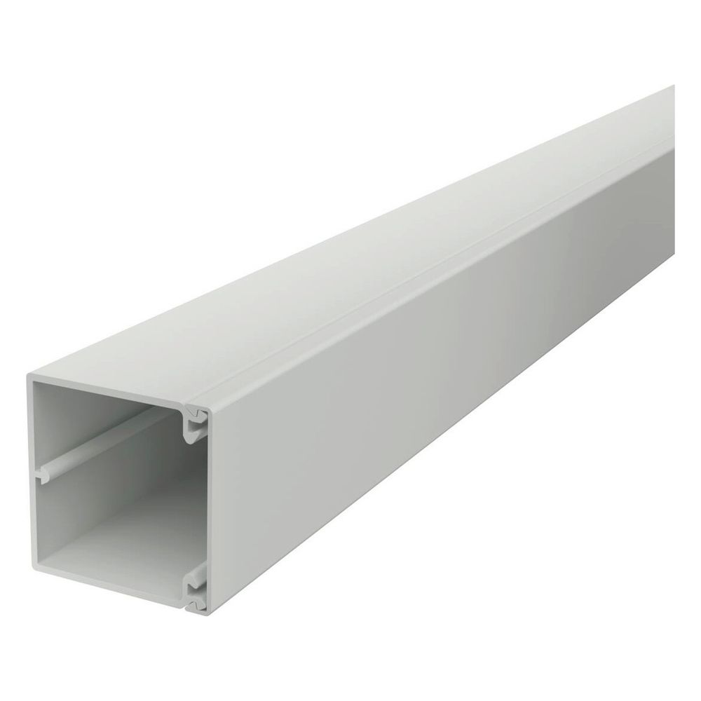 OBO Bettermann Leitungsführungskanal WDK, 60x60x2000mm, Bodenlochung, PVC, Lichtgrau... OBO-6027105 4012196667994 (Abb. 4)