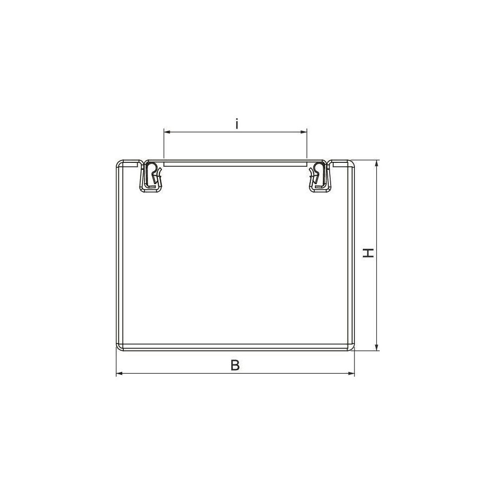 OBO Bettermann Brandschutzkanal PYROLINE Rapid PLM D 0810 FS, 80x100x2000mm, Stahl, Grau... OBO-7218008 4012197351229 (Abb. 2)