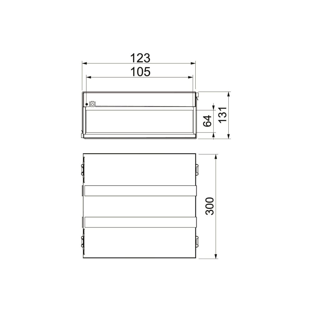 OBO Bettermann Brandschutzbox PYROPLUG MagicBox PMB 610-4, 131x123x300mm, Edelstahl... OBO-7204000 4012196811984 (Abb. 2)