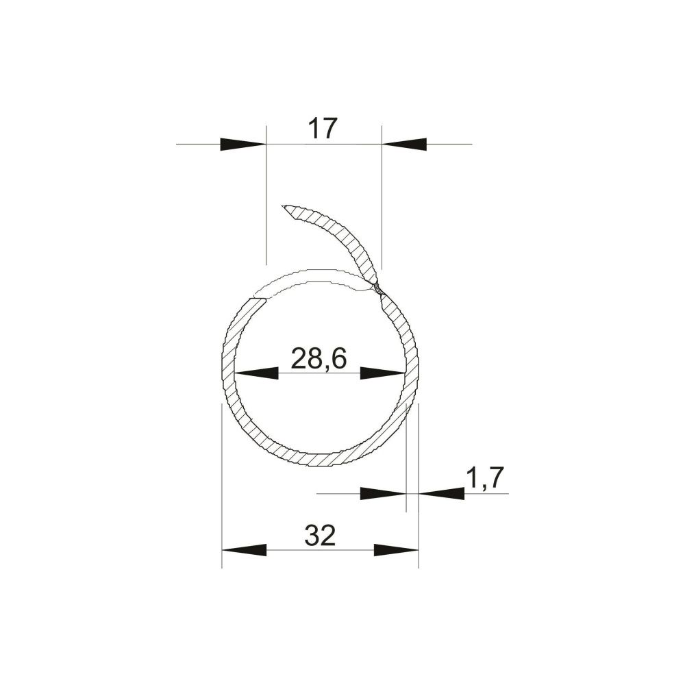 OBO Bettermann Quick-Pipe 2953 M32, M32 x 2000mm, PVC, Lichtgrau RAL7035... OBO-2153939 4012195025153 (Abb. 4)