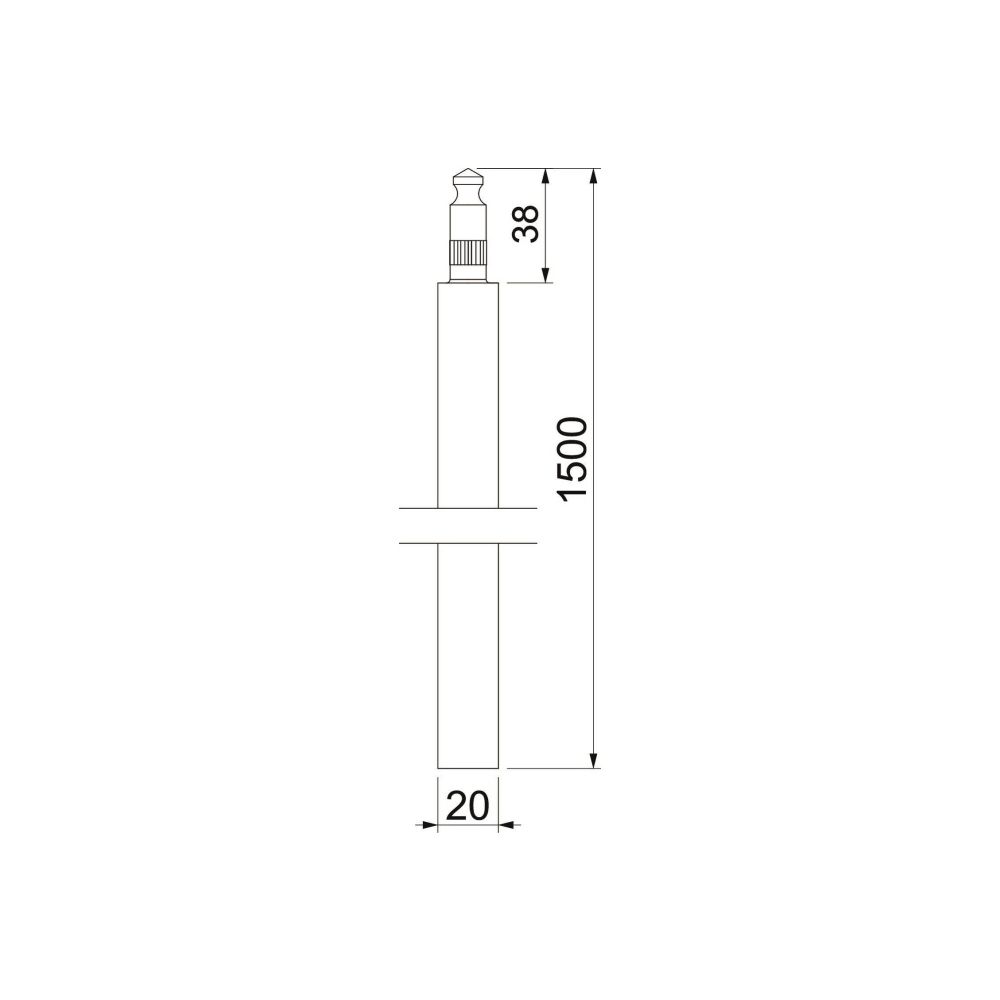 OBO Bettermann Staberder 219/20 BP-VA, 1.500mm, 20mm, Edelstahl 316 (V4A)... OBO-5000866 4012195371830 (Abb. 3)