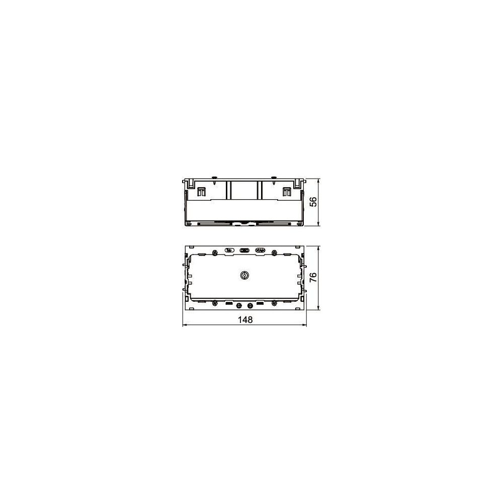 OBO Bettermann Geräteeinbaudose 71GD7-2, 148x77x58mm, Kunststoff, Eisengrau... OBO-6288608 4012196789146 (Abb. 4)