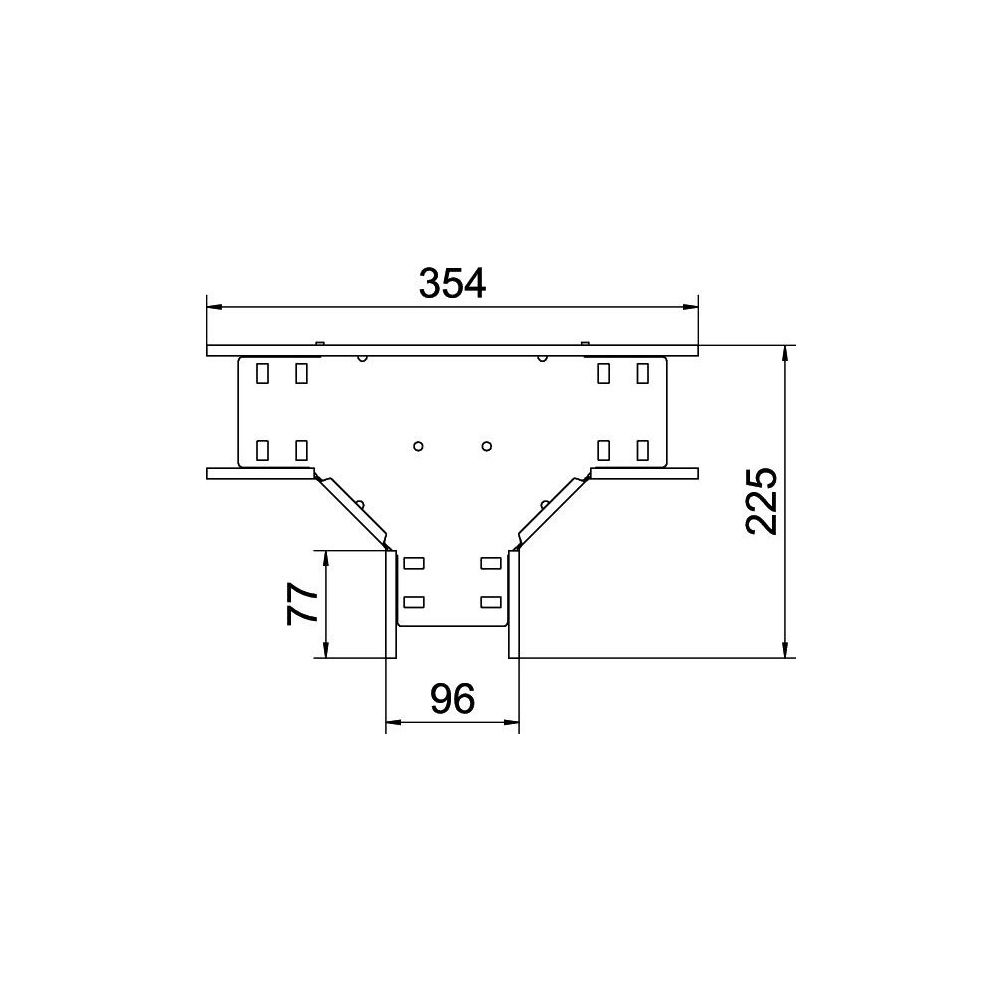 OBO Bettermann T-Stück Kabelrinne RT 610 FS, 60x100mm, Stahl, Zink... OBO-6038100 4012197346621 (Abb. 2)
