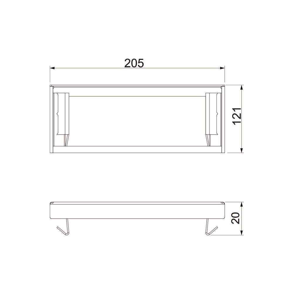 OBO Bettermann Endstück PYROLINE Rapid PLM EP 1220 FS, 205x20x121mm, Stahl, bandverzinkt... OBO-7218094 4012197310240 (Abb. 2)