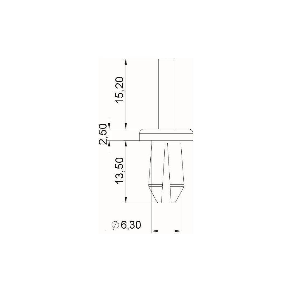 OBO Bettermann Spreizniet KSN22, 6,5mm Lochdurchmesser, 2,8-4mm Klemmbereich, PA, Lichtgra... OBO-6178525 4012196337057 (Abb. 6)