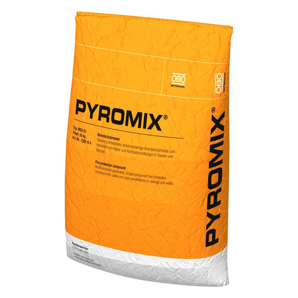 OBO Bettermann Brandschutzmörtel PYROMIX MSX-S1, 20kg... OBO-7206104 4012195850076 (Abb. 2)