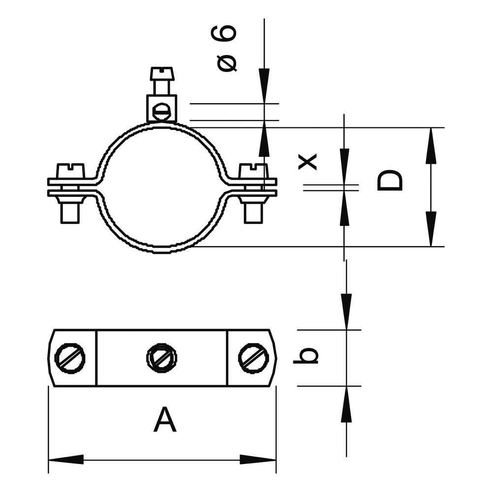 OBO Bettermann Erdungsschelle 928, 16mm2, Messing, Vernickelt... OBO-5040507 4012195385936 (Abb. 2)