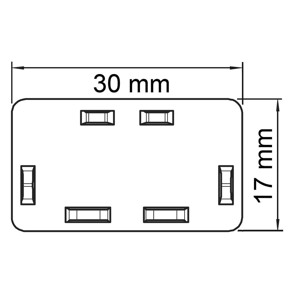 OBO Bettermann Endstück WDK HE 15030, 15x30mm, Kunststoff, Reinweiß... OBO-6193102 4012196203451 (Abb. 2)